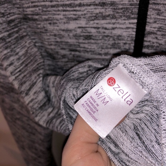 Zella Funnel Neck Pullover Hoodie Heathered Grey - Picture 4 of 7